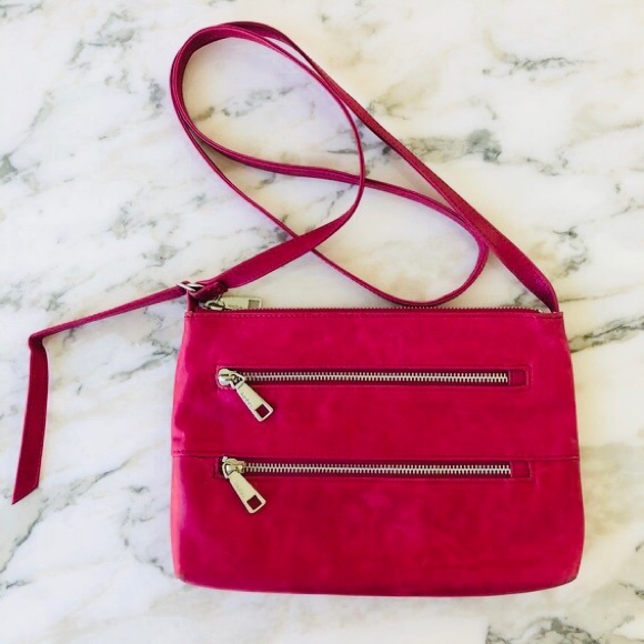 HOBO Handbags - 💗 HOBO | Hot Pink Leather Crossbody 💗